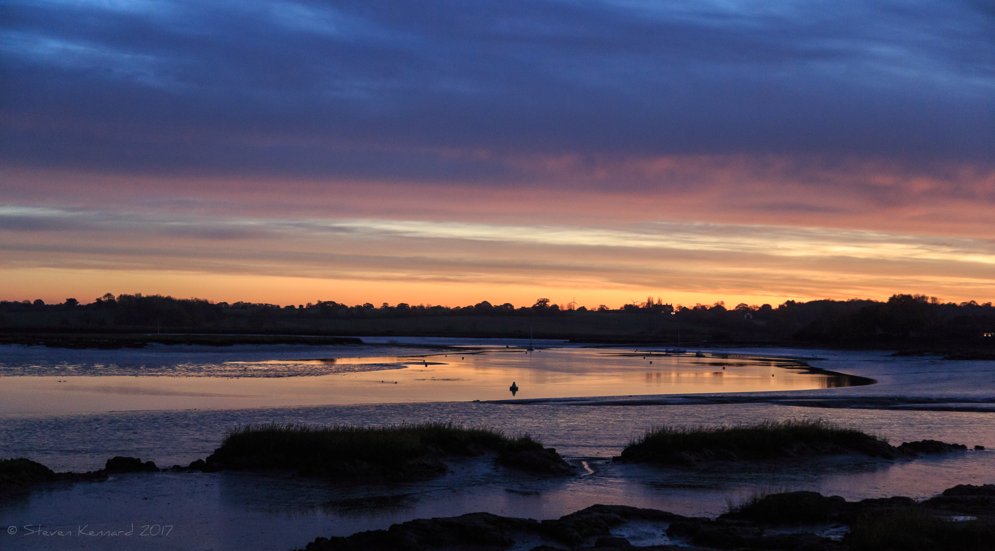 Sunset over the River Deben, Woodbridge, Suffolk- Steven Kennard 2015